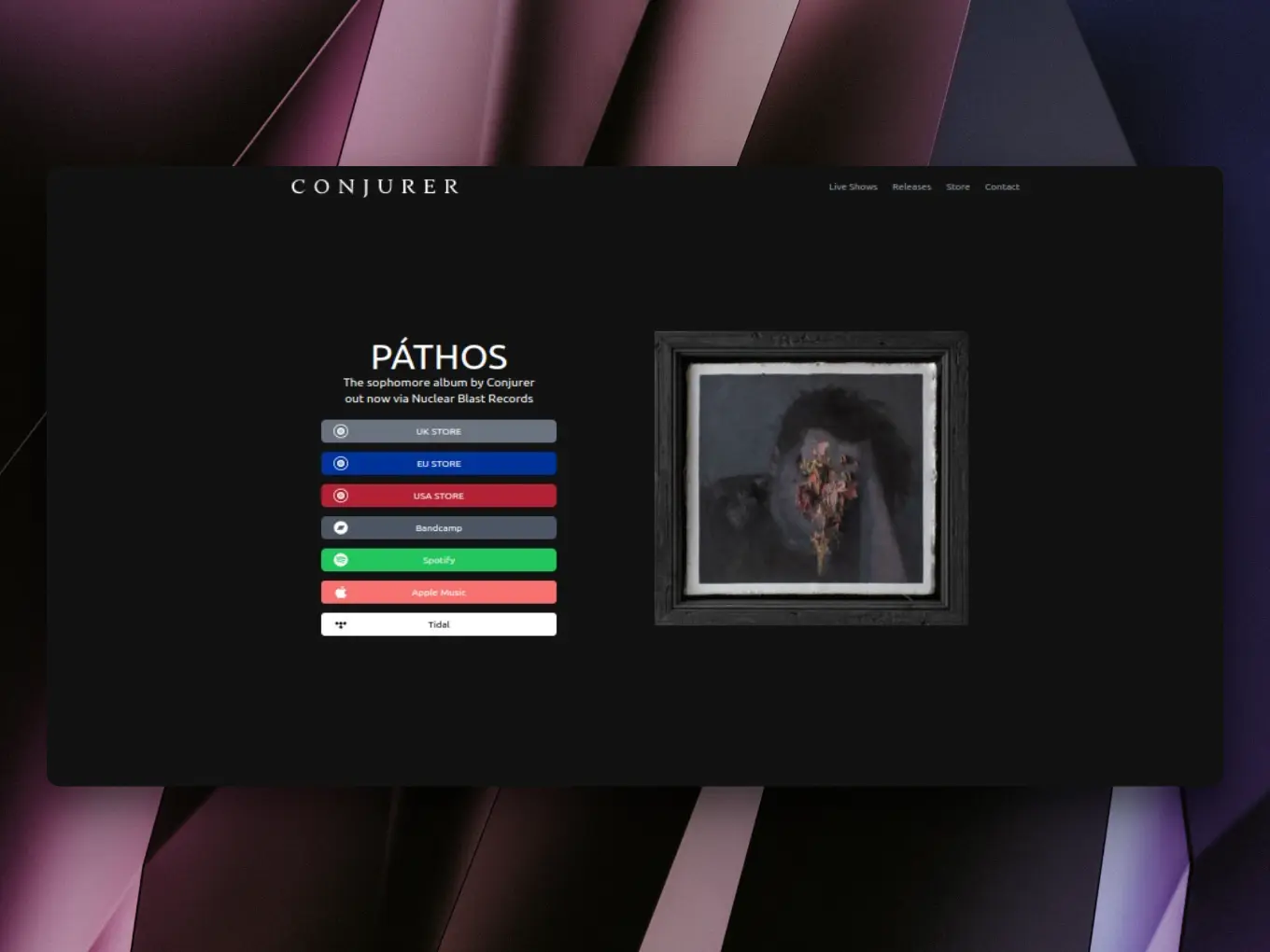 The sophomore album by Conjurer. out now via Nuclear Blast Records. UK STORE. EU STORE. USA STORE. Bandcamp. Spotify. Apple Music.
